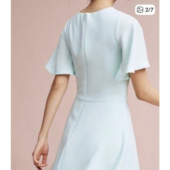 NWT Shoshanna Lovisa Mint Flutter Sleeve A-Line Dress, 8 - Picture 4 of 10